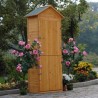 Armadio da esterno in legno porta attrezzi giardino