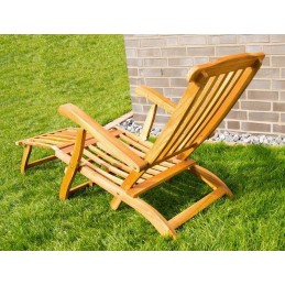 Sedia sdraio da giardino in legno