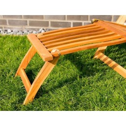 Sedia sdraio da giardino in legno