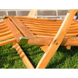 Sedia sdraio da giardino in legno