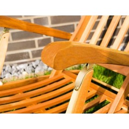 Sedia sdraio da giardino in legno