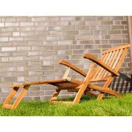 Sedia sdraio da giardino in legno