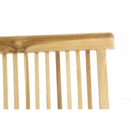 Sedie da giardino pieghevoli in legno di teak naturale