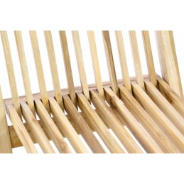 Sedie da giardino pieghevoli in legno di teak naturale