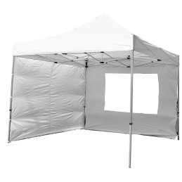 Gazebo pieghevole in alluminio per mercatini 3x3 bianco