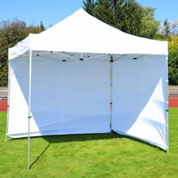 Gazebo pieghevole in alluminio per mercatini 3x3 bianco