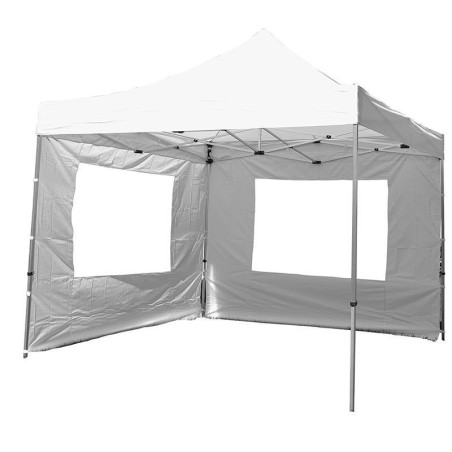 Gazebo pieghevole in alluminio per mercatini 3x3 bianco