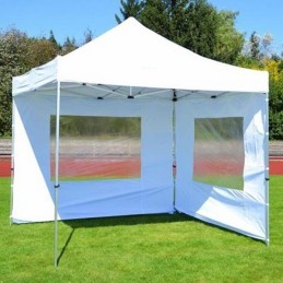 Gazebo pieghevole in alluminio per mercatini 3x3 bianco