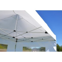 Gazebo pieghevole in alluminio per mercatini 3x3 bianco