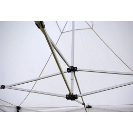 Gazebo pieghevole in alluminio per mercatini 3x3 bianco