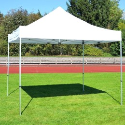 Gazebo pieghevole in alluminio per mercatini 3x3 bianco