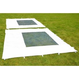 Gazebo pieghevole in alluminio per mercatini 3x3 bianco