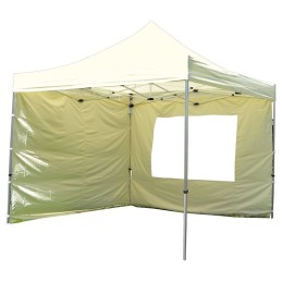 Gazebo pieghevole in alluminio per mercatini 3x3 beige