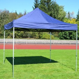 Gazebo pieghevole portatile in alluminio per fiere 3x3 blu