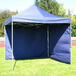 Gazebo pieghevole portatile in alluminio per fiere 3x3 blu