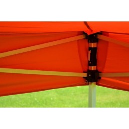 Gazebo pieghevole professionale in alluminio 3x3 arancione