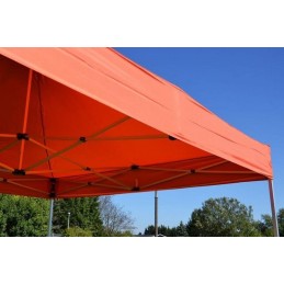 Gazebo pieghevole professionale in alluminio 3x3 arancione