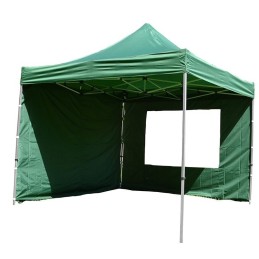 Gazebo pieghevole richiudibile in alluminio 3x3 verde