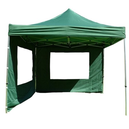 Gazebo pieghevole richiudibile in alluminio 3x3 verde