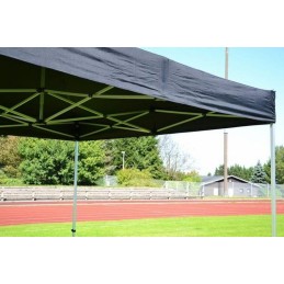 Gazebo pieghevole in alluminio per fiere mercatini 3x3 nero