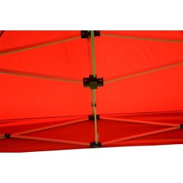 Gazebo pieghevole in alluminio per mercatini 3x3 rosso