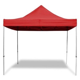 Gazebo pieghevole in alluminio per mercatini 3x3 rosso