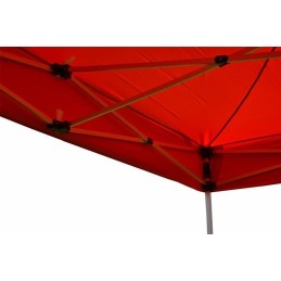 Gazebo pieghevole in alluminio per mercatini 3x3 rosso