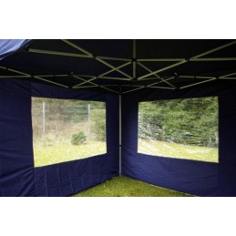 Gazebo pieghevole portatile in alluminio per fiere 6x3 blu