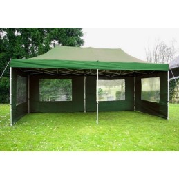 Gazebo pieghevole richiudibile in alluminio 3x6 verde