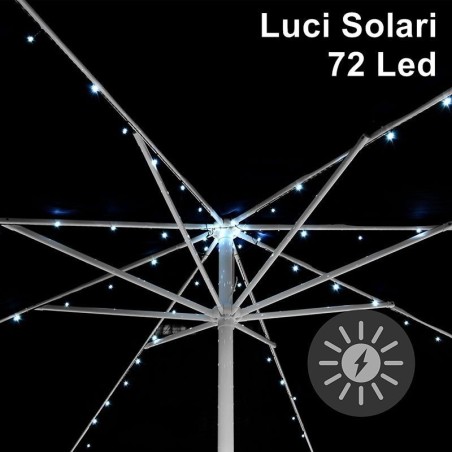 Luci per ombrellone e gazebo led a energia solare