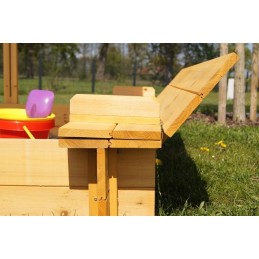 Sabbiera in legno per bambini da giardino