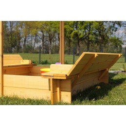 Sabbiera per bambini in legno da giardino
