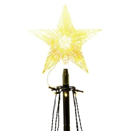 Albero di Natale moderno e luminoso da esterno con Stella Natalizia