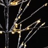 Albero di Natale con luci led da esterno innevato