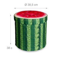 Pouf contenitore fantasia frutta per arredo bar e gelaterie