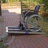 Rampe disabili pieghevoli portatili in alluminio antisdrucciolo