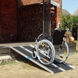 Rampe disabili pieghevoli portatili in alluminio antisdrucciolo