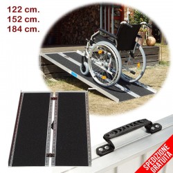 Rampe disabili pieghevoli portatili in alluminio antisdrucciolo