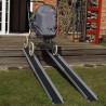 Coppia rampe disabili telescopiche portatili in alluminio