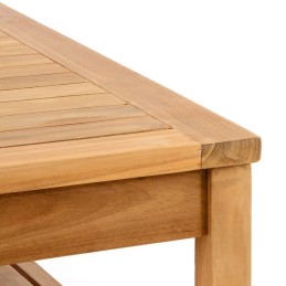 Tavolo con panche da esterno e giardino in legno di teak