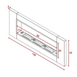 Dimensioni camino bioetanolo da parete