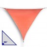 Vela triangolare con angolo di 90° in HDPE terracotta