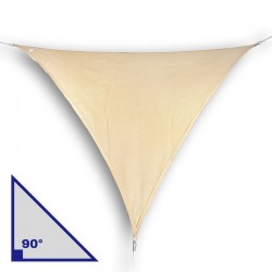 Vela triangolare con angolo di 90° in HDPE beige
