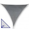 Vela triangolare con angolo di 90° in poliestere antracite