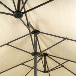Ombrellone doppio da giardino, terrazzo o mercato