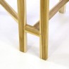 Tavolo in legno di teak da balcone rettangolare pieghevole