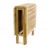 Tavolo in legno di teak da balcone rettangolare pieghevole