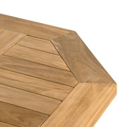 Tavolo e sedie in legno di teak da esterno per giardino e balcone