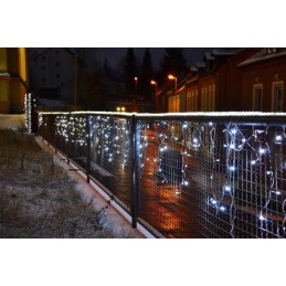 Tenda luminosa fiocchi di neve 600 Led da esterno