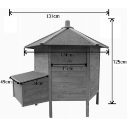 Dimensioni casetta per galline da giardino